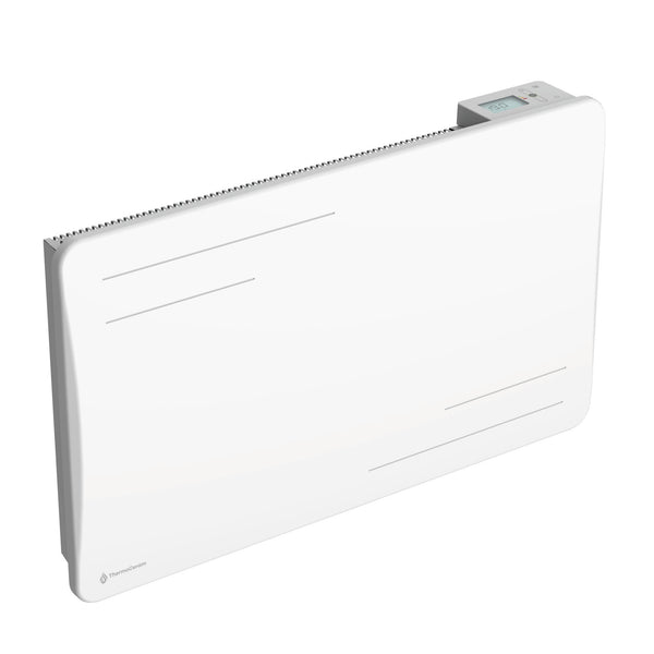 Radiador eléctrico conectado 1500W de inercia seca cerámica horizontal Blanco Alice