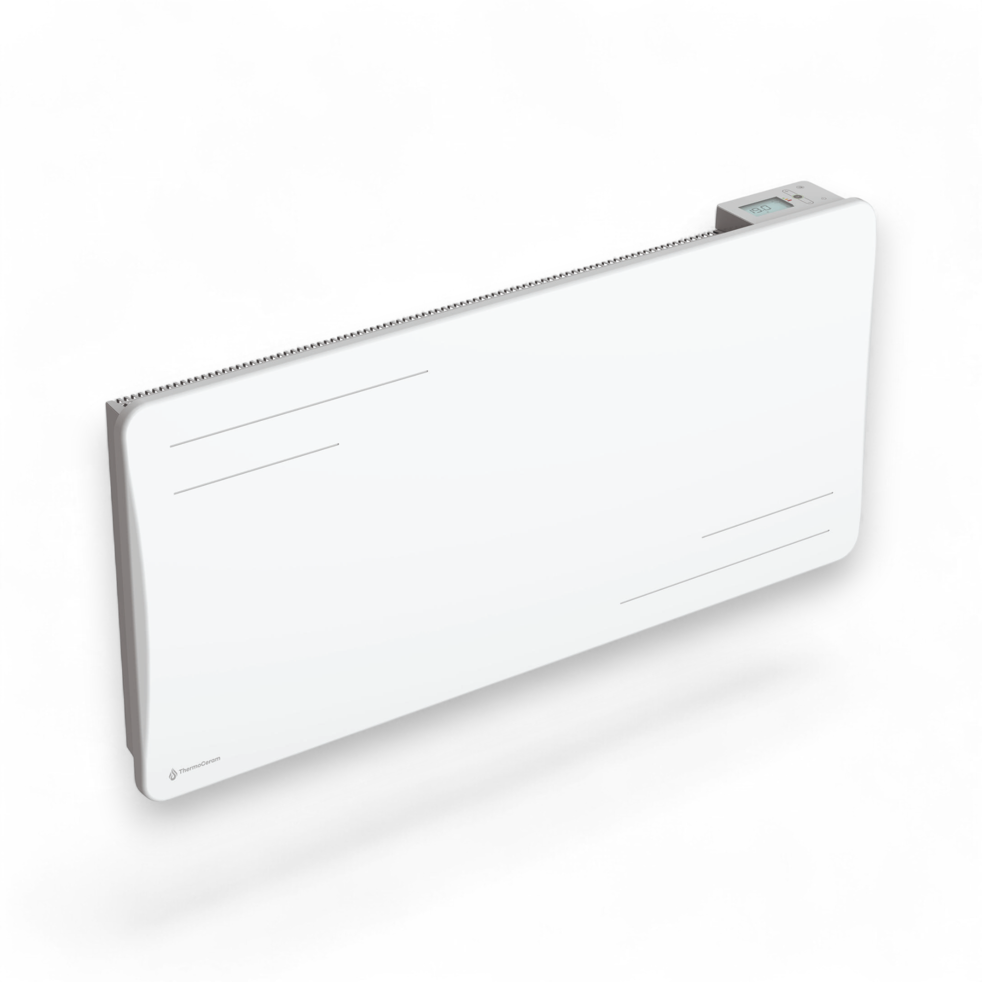 Radiador eléctrico conectado 2000W de inercia seca cerámica horizontal Blanco Alice