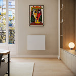 Radiateur Cira 1500 W blanc — vue de face en intérieur