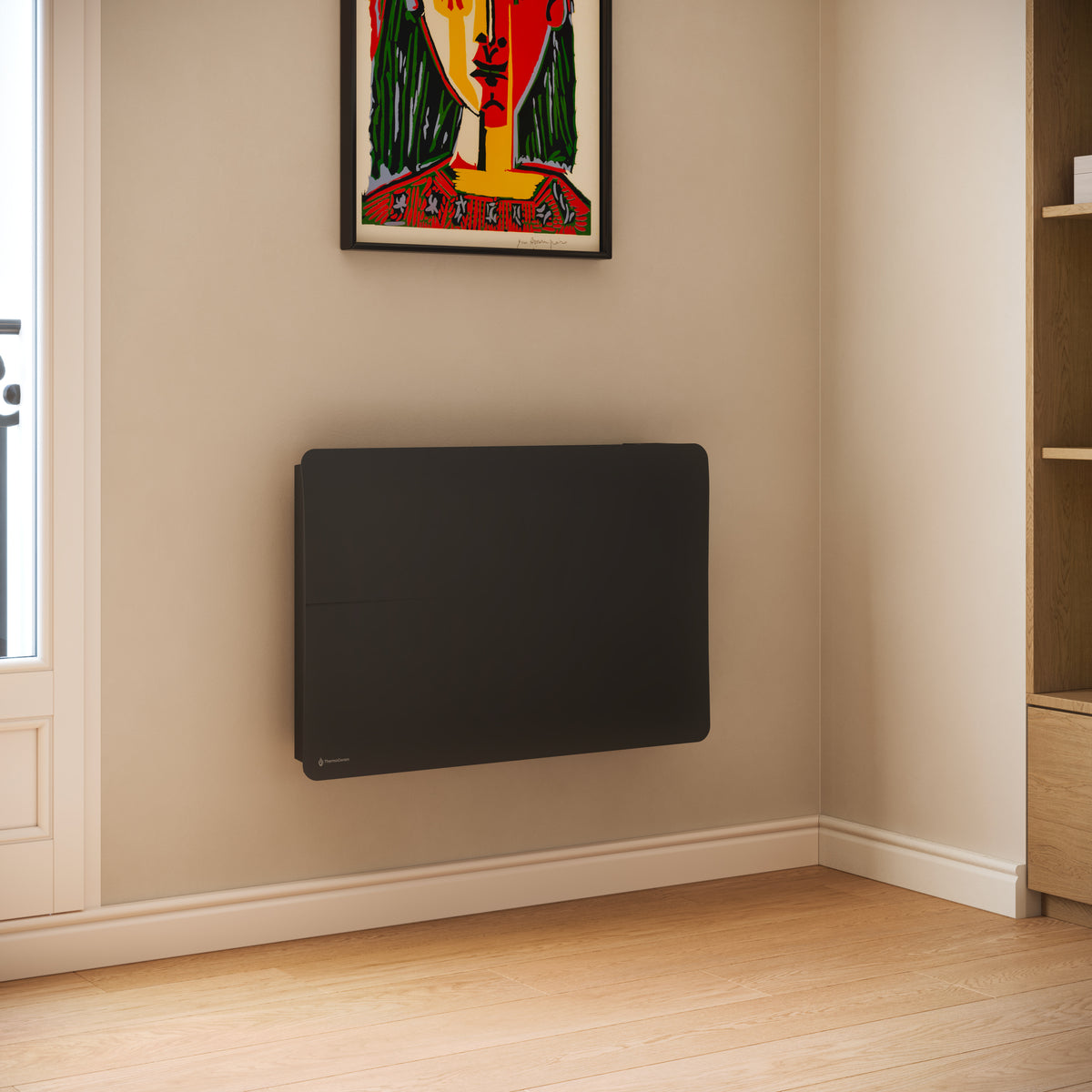 Radiateur Cira 2000 W noir — vue produit