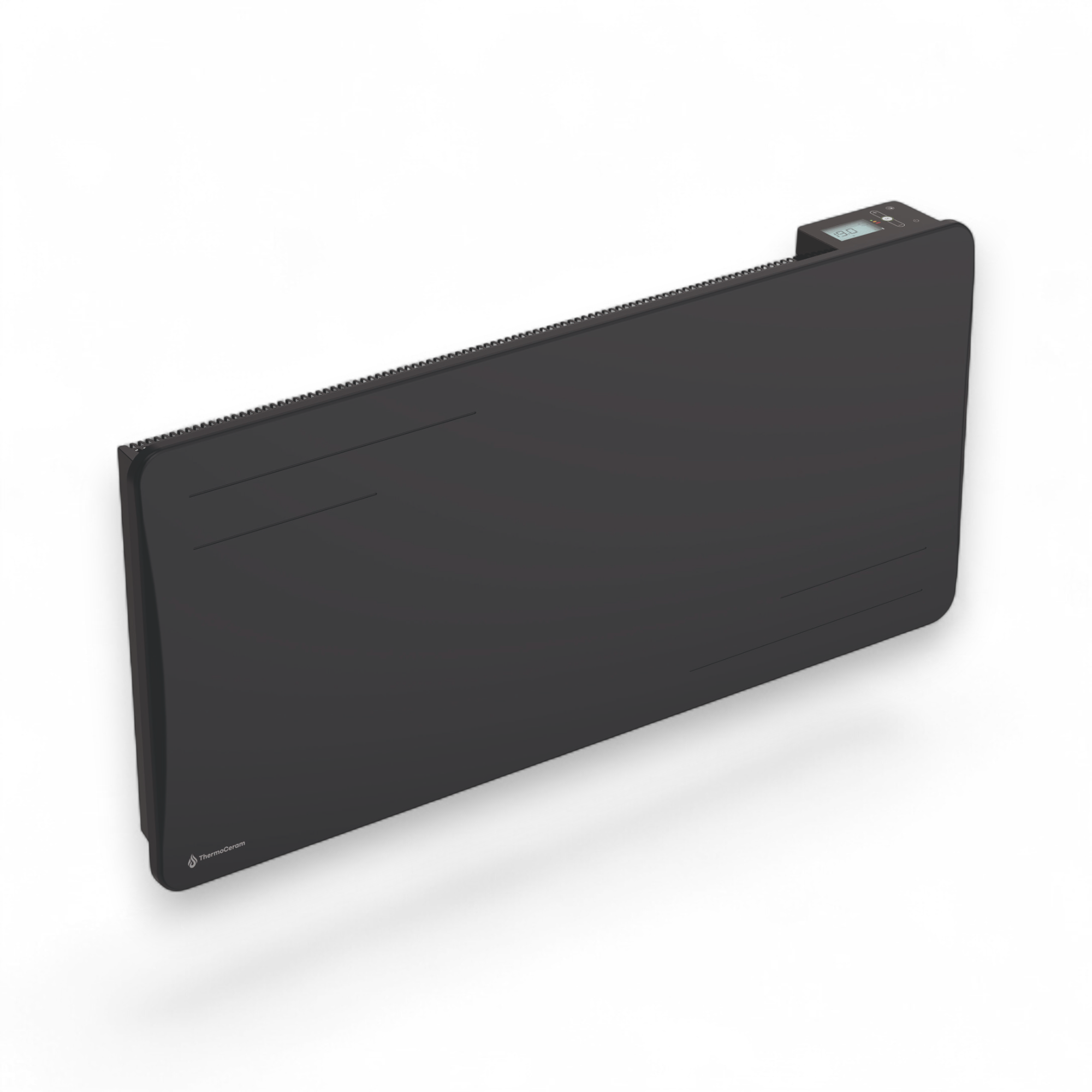 Radiador eléctrico conectado 2000W de inercia seca cerámica horizontal Negro Alice