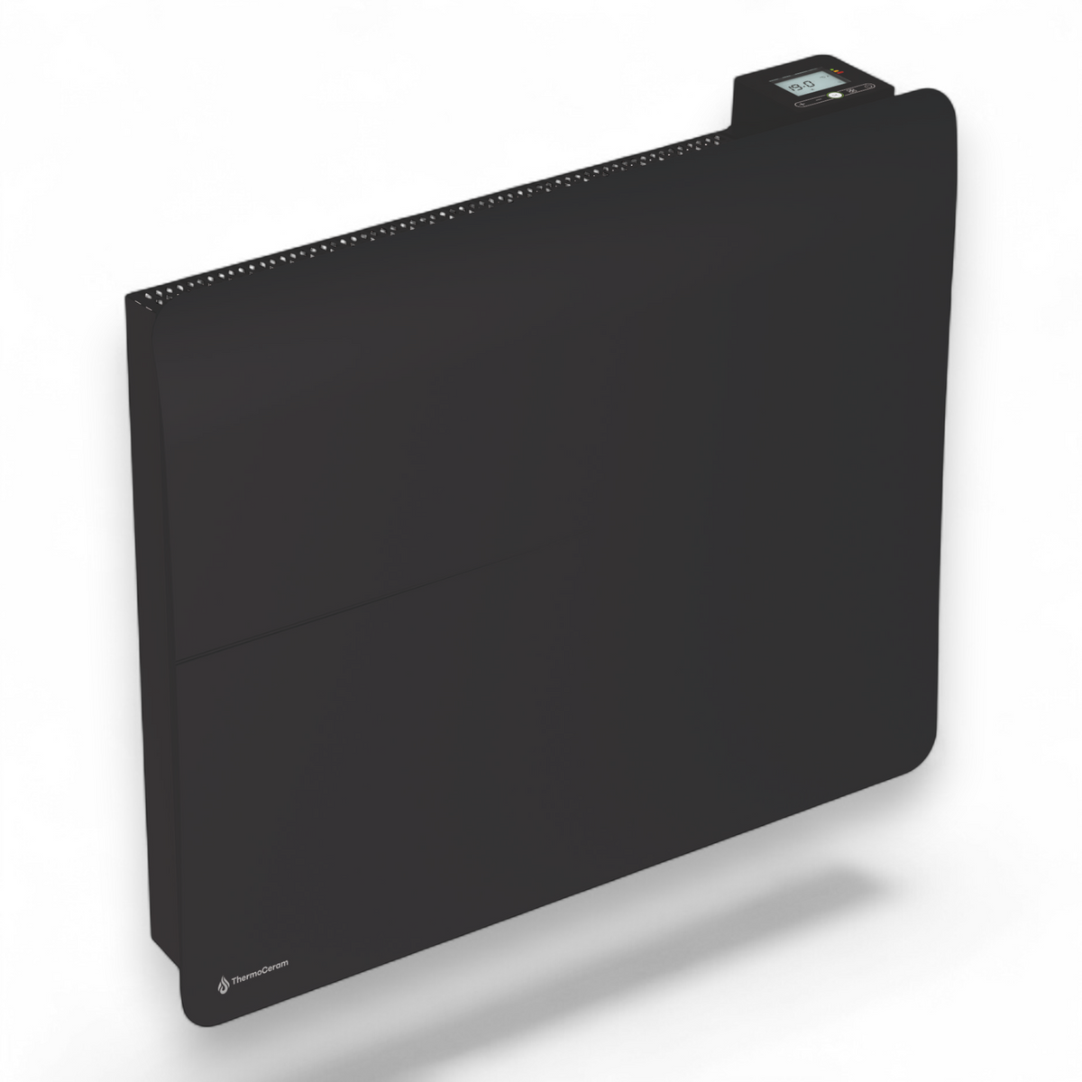 Radiador eléctrico conectado 1500W doble sistema de calefacción horizontal Negro Cira