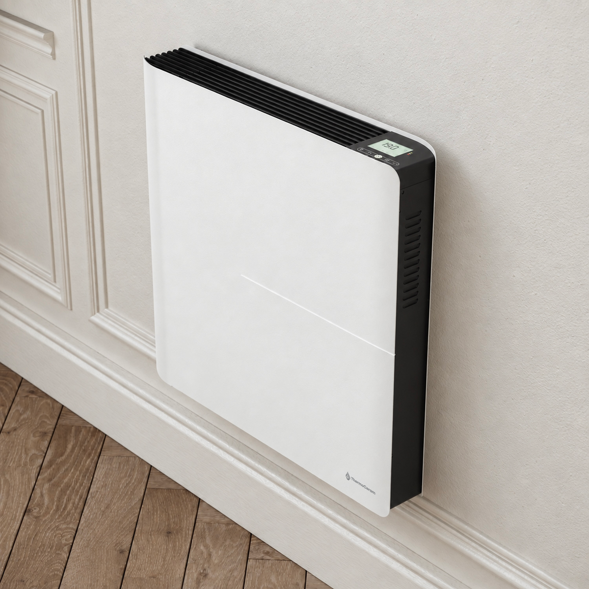 Radiador eléctrico conectado 1000W doble sistema de calefacción horizontal Blanco Molia