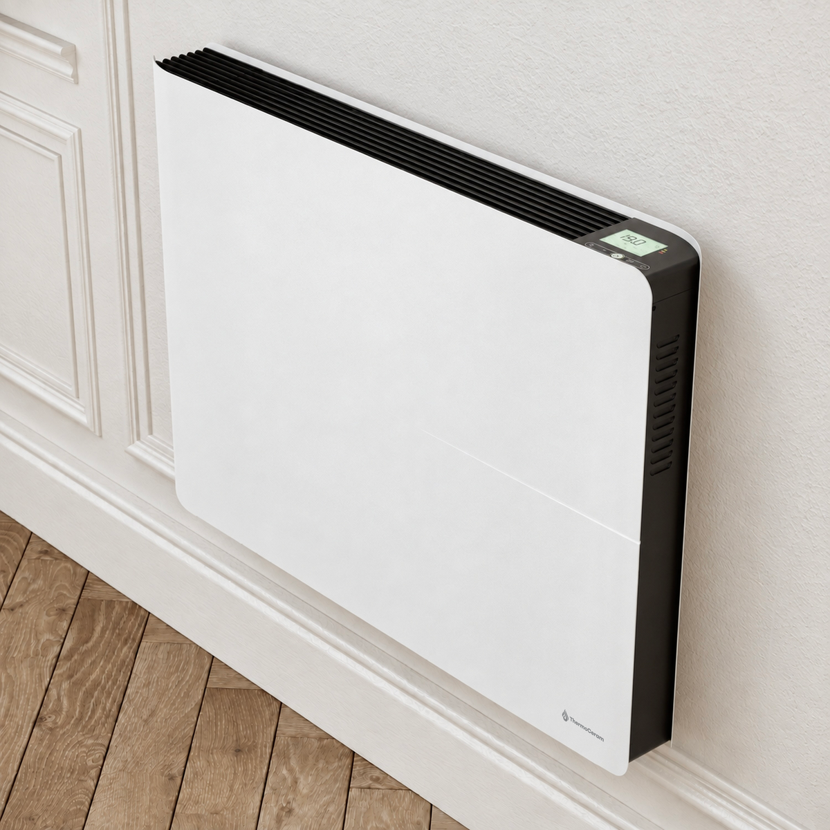 Radiador eléctrico conectado 1500W doble sistema de calefacción horizontal Blanco Molia