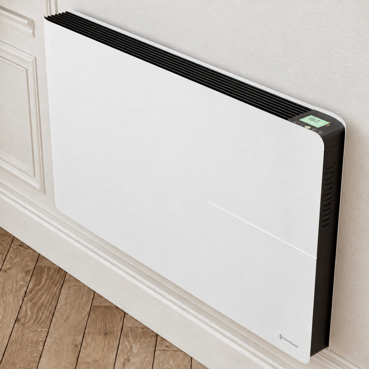 Radiador eléctrico conectado 2000W doble sistema de calefacción horizontal Blanco Molia